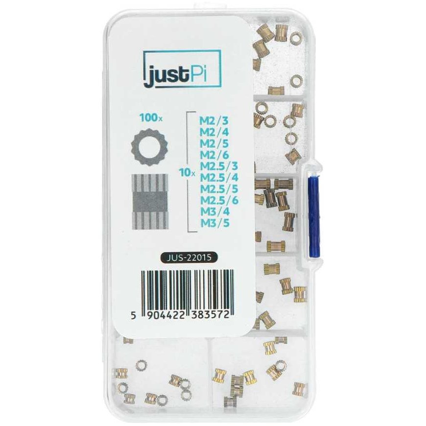 Justpi Brass threads - various sizes - set of 100 pieces – 2