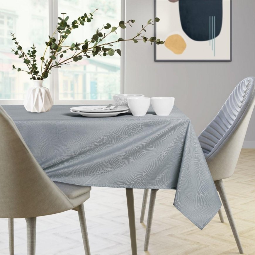 AmeliaHome Tablecloth AH GAIA HMD light gray 30X100 – 5