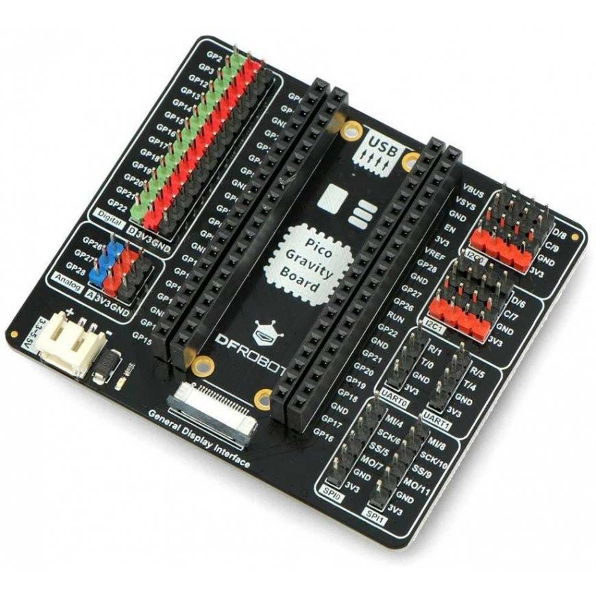 Gravity - Raspberry Pi Pico išplėtimo plokštė - DFRobot DFR0848