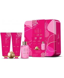 Body Grace Cole kūno priežiūros dovanų rinkinys skardinėje Vanilla & Almond 4 vnt Moterims