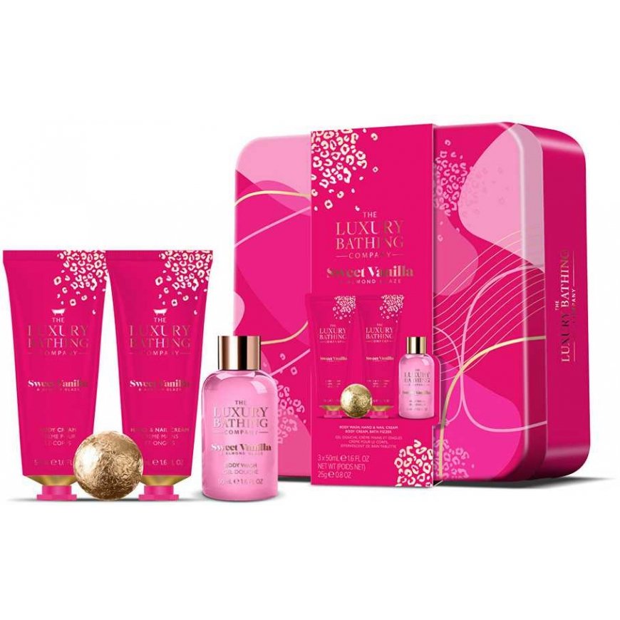 Body Grace Cole -vartalonhoitolahjapakkaus tölkissä Vanilla & Almond 4 kpl Naisille – 2