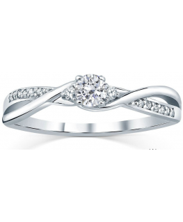 Silvego Silver ring with Swarovski crystals, size: 52 (FNJR085sw)
