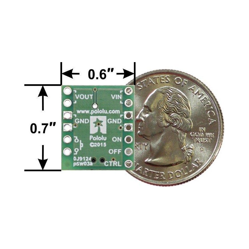 Mini switch Push MOSFET SV 4.5-40V/4A, with reverse current protection, Pololu 2809 – 3