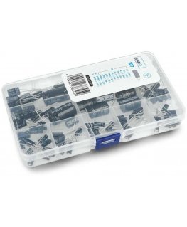 THT elektrolitinių kondensatorių rinkinys justPi - 107 vnt