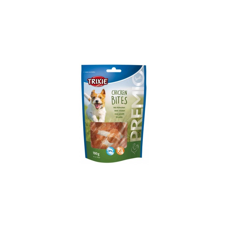 TRIXIE 4011905315331 suņu un kaķu gardums Dzīties pakaļ/suns Uzkodas Liellopu gaļa, Cālis 100 g