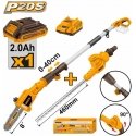 Ingco CPTS201681 set cordless pruning saw and cordless hedge trimmer incl. battery and charger