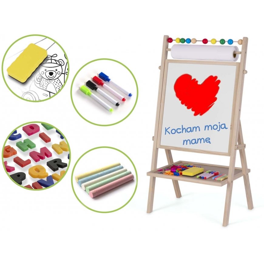 Ricokids Double-sided magnetic drawing board with accessories Rickokids – 4