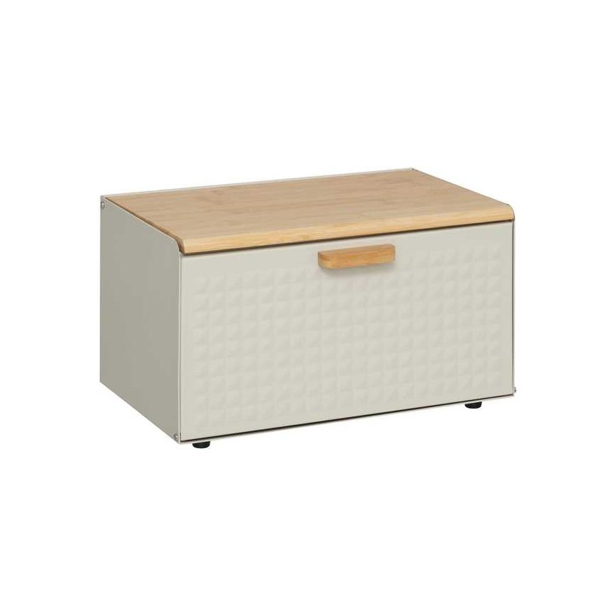 Bamboo Metal bread box SENSIA with bamboo lid – 2