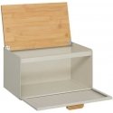 Bamboo Metal bread box SENSIA with bamboo lid Bamboo Metal bread box SENSIA with bamboo lid