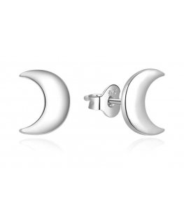Moiss Fit Silver Earrings Moon E0