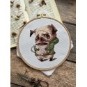 Beldizart Cross-stitch kit "Coffee lovers. Pug" SANK-63
