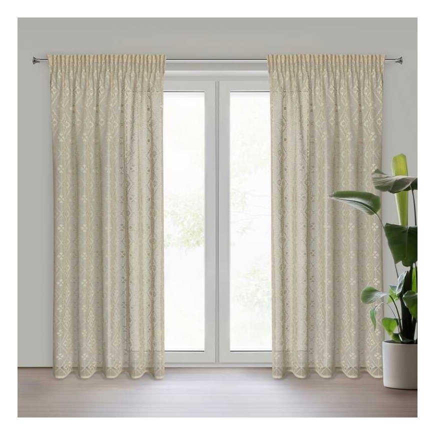 Eurofirany ZAS/NELA/Light beige 140X270 T – 2