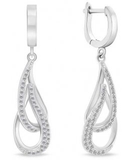 Brilio Silver Brilio Silver Dazzling silver earrings with zircons EA448W