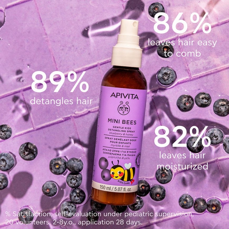 Apivita Mini Bees Gentle Detangling Spray lapsille 150 ml – 2