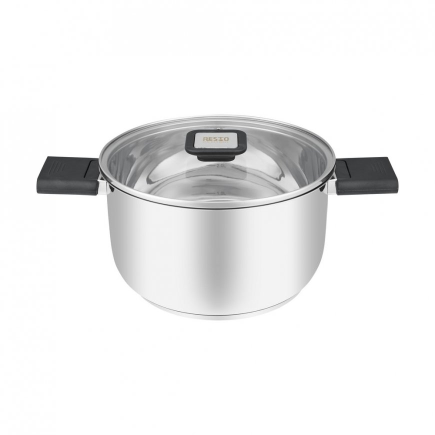 Resto Kitchenware Anser 3,2 L Pyöreä musta, Ruostumaton teräs