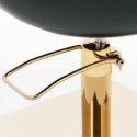 Physa PENRYN barber chair with footrest - black and gold Physa PENRYN barber chair with footrest - black and gold
