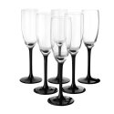 ONYX SET OF 6 CHAMPAGNE GLASSES 180 ML