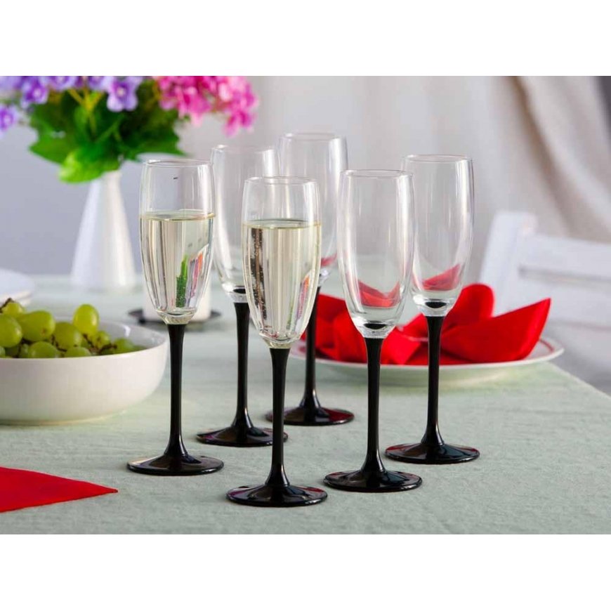 ONYX SET OF 6 CHAMPAGNE GLASSES 180 ML – 3