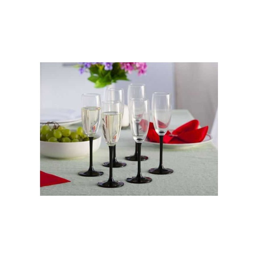 ONYX SET OF 6 CHAMPAGNE GLASSES 180 ML – 5