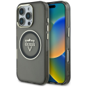 Guess IML Metal Mountain Logo MagSafe Apple iPhone 16 Pro phone case black Guess IML Metal Mountain Logo MagSafe Apple iPhone 16 Pro phone case black