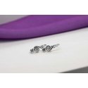 Brilio Silver Silver key-shaped earrings EA394W Brilio Silver Silver key-shaped earrings EA394W