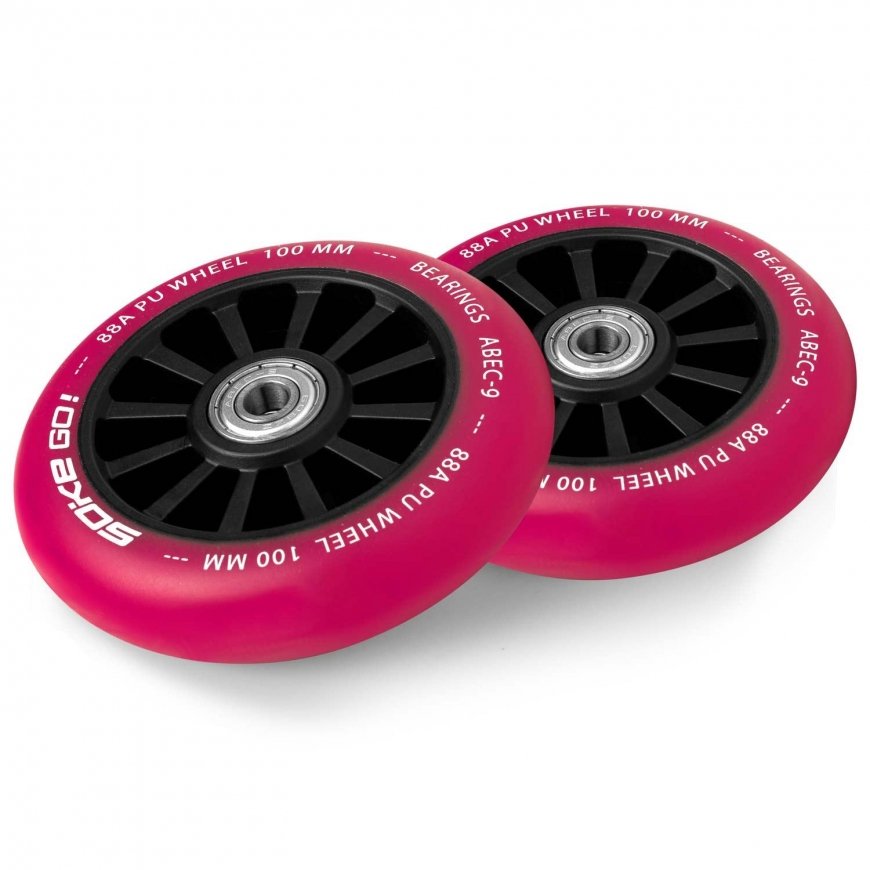 Soke Kółka do hulajnogi 100 mm rubinowe 2 pcs – 3