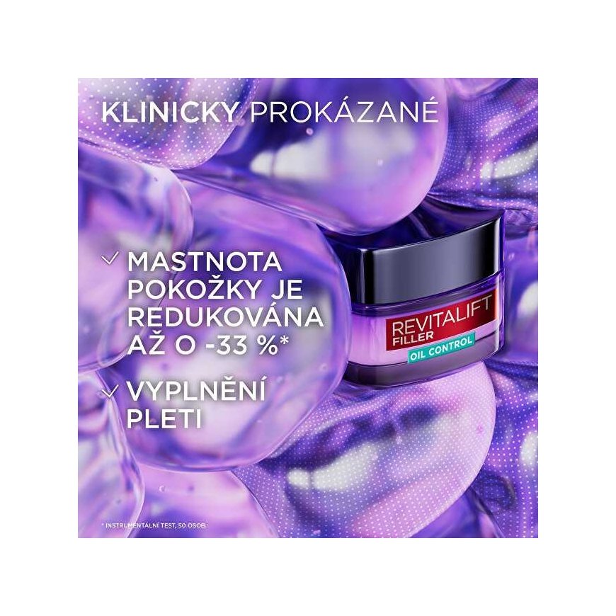 L'Oreal Odos kremas riebiai odai Revitalift Filler Oil Control (kremas) 50 ml – 4