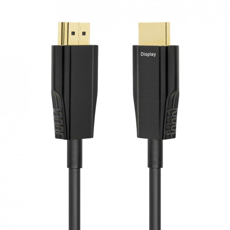 Deltaco HU-AOC20 HDMI kabelis 20 m HDMI Type A (Standard) Melns – 5