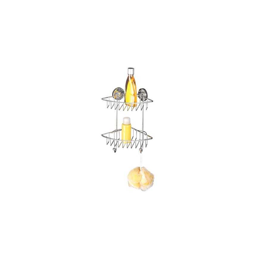 WENKO Vacuum-Loc 2-tier corner rack Bari – 2