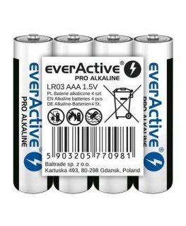 Alkaline batteries everActive Pro Alkaline LR03 AAA - 4 pieces