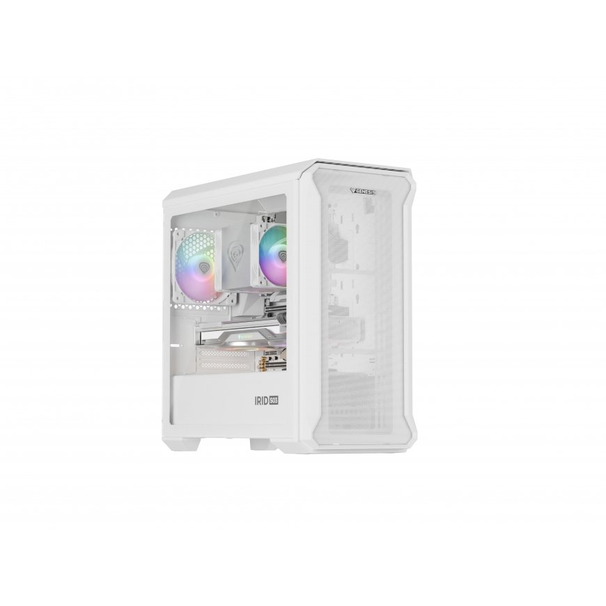 GENESIS Irid 503 Mini Tower Läpinäkyvä, Valkoinen