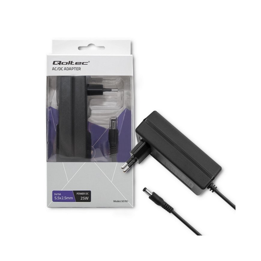 Qoltec 50781 power adapter/inverter Indoor 25 W Black – 4