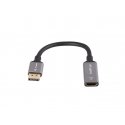 Lanberg AD-DP-HD-02 videokaabliadapter 0,2 m DisplayPort HDMI Hõbe