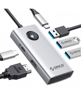 Orico PW11-5P USB-C Hub Docking Station 1x USB-A 3.0 + 2x USB-A