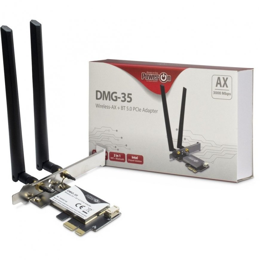 Inter-Tech DMG-35 Iekšējs WLAN / Bluetooth 3000 Mbit/s – 4