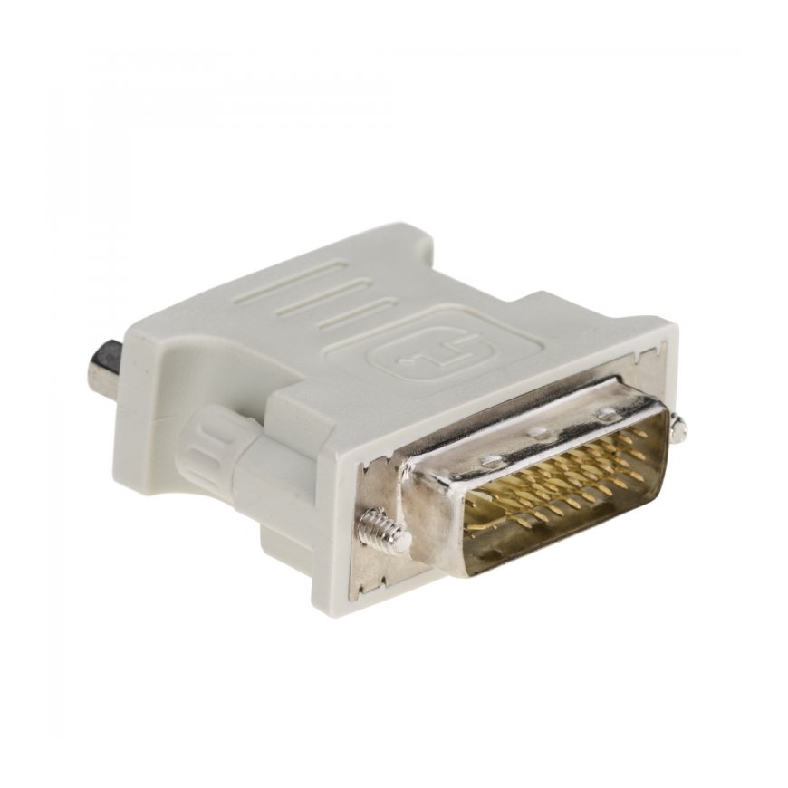 Akyga VGA-F/DVI-M DVI 24+5 Zils, Balts