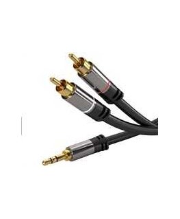 PREMIUMCORD cable, Jack 3.5mm-2xCINCH M/M 1.5m
