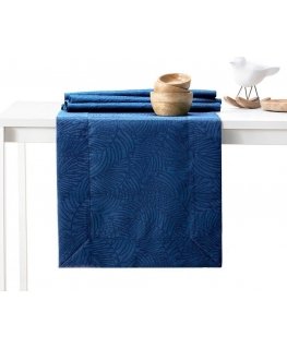 AmeliaHome Tablecloth AH GAIA BRD INDIGO 30X100