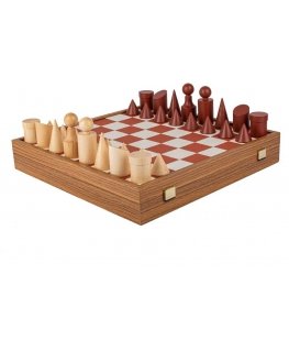 Manopoulos Bauhaus Style Chess Set 40x40cm With Pieces