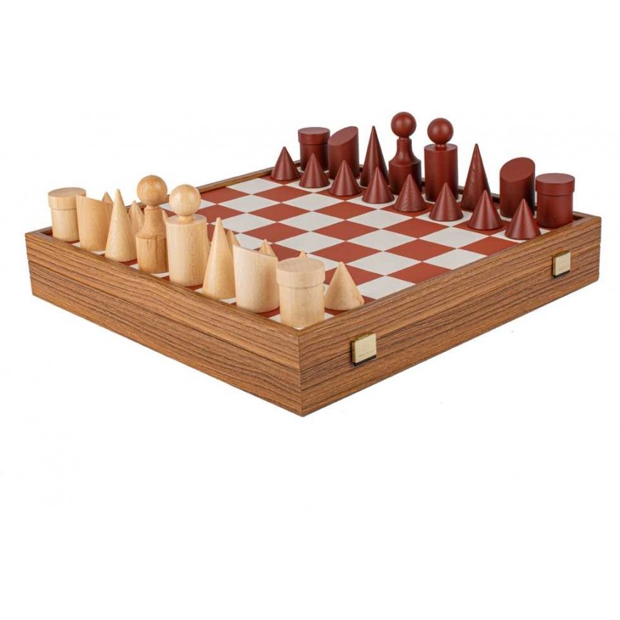 Manopoulos Bauhaus Style Chess Set 40x40cm