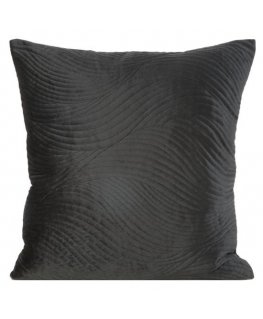 Eurofirany 387825 spilvendrāna Melns 45 x 45 cm Samts