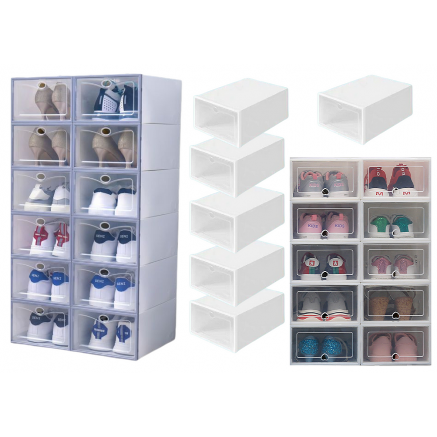 Lean Modular Shoe Rack Accessories, 5 Transparent Compartments – 2
