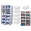 Lean Modular Shoe Rack Accessories, 5 Transparent Compartments Lean Modular Shoe Rack Accessories, 5 Transparent Compartments