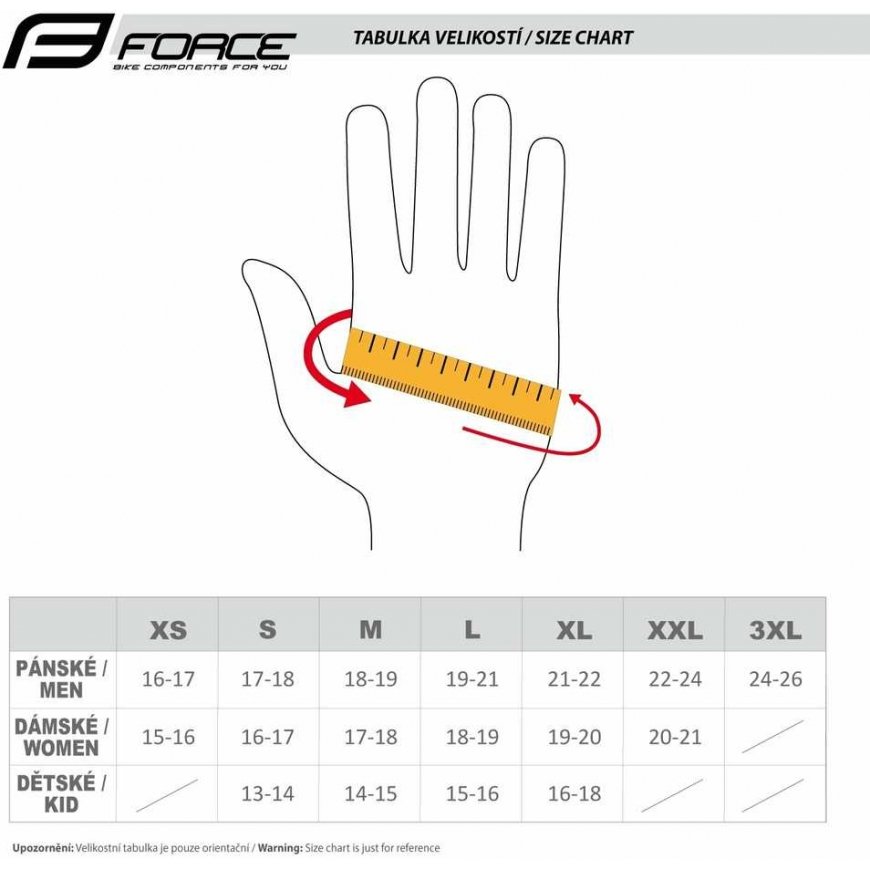 FORCE TIGER gloves, juodas dydis XXL – 2
