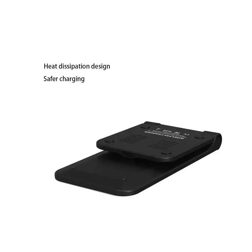 1st Cool Charger 1stCOOL 1stCOOL wireless QI charger H18, foldable stand, USB-C, black – 5