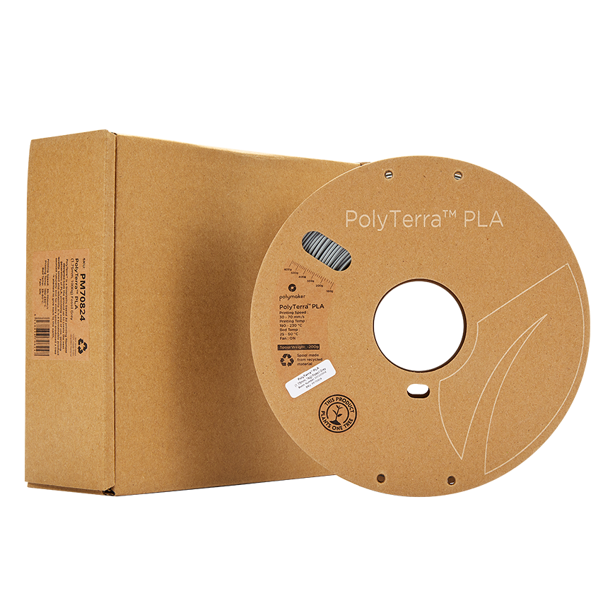 Polymaker PolyTerra PLA - 1kg - 1.75mm - Fossil Grey – 4