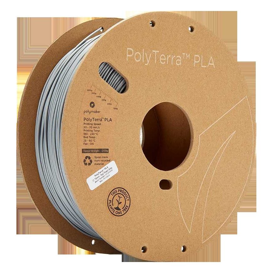 Polymaker PolyTerra PLA - 1kg - 1.75mm - Fossil Grey – 5