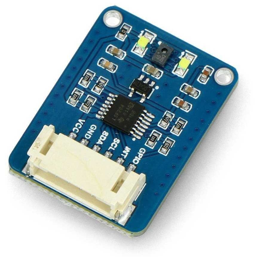 AS7341, monikanavainen valo- ja värianturi, I2C, Waveshare 19564
