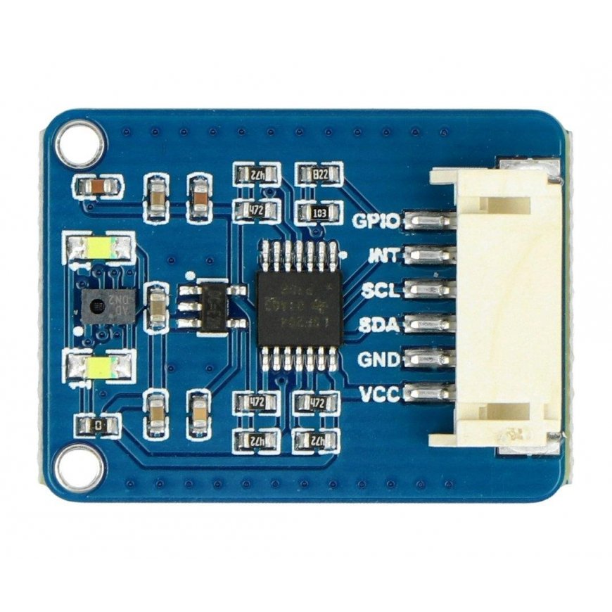 AS7341, multi-channel light and color sensor, I2C, Waveshare 19564 – 2