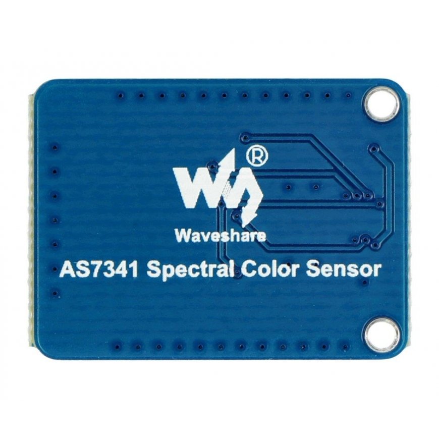AS7341, multi-channel light and color sensor, I2C, Waveshare 19564 – 3
